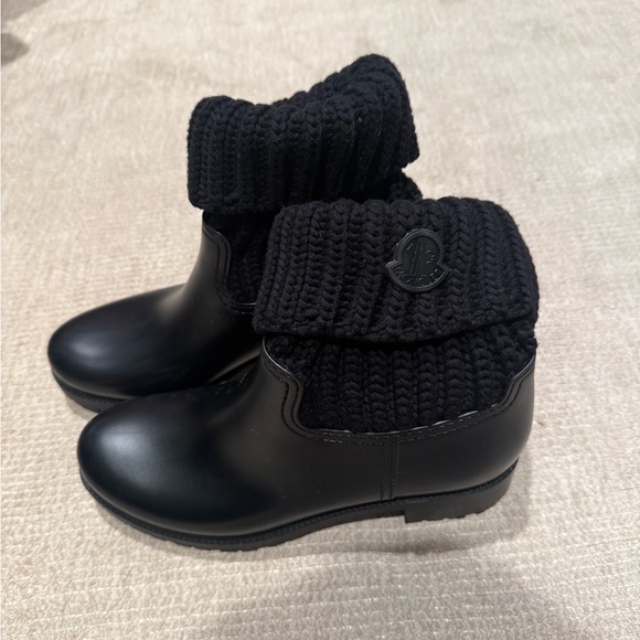 Authentic Moncler Ginette Waterproof Rain Boots (Women) GORGEOUS! - Picture 1 of 4